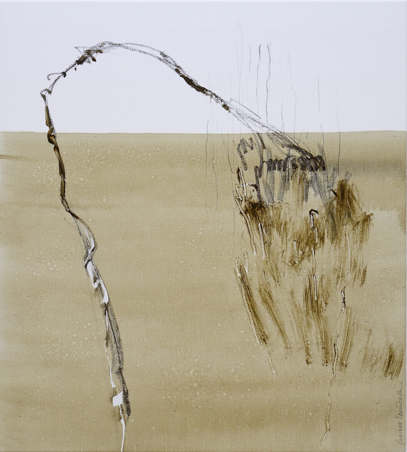 Windy day, 100 x 90 cm