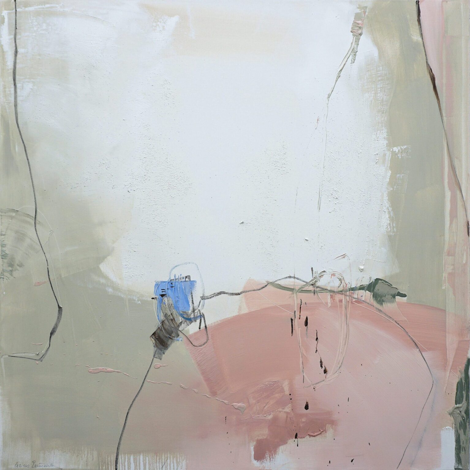 Unexpected clarity of a confused existence, 122 x 122 cm