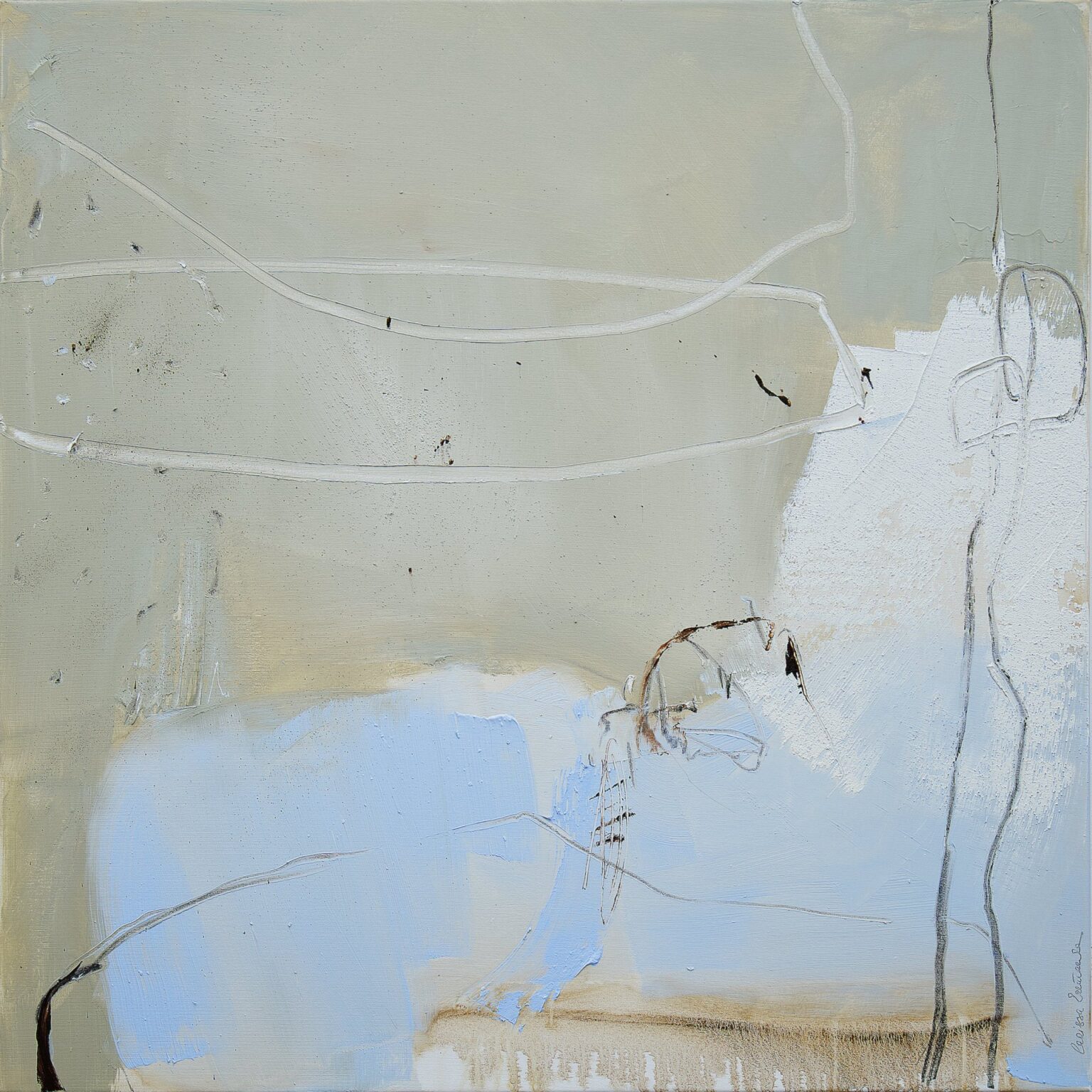 The sky is always blue should you wish to see it, 120 x 120 cm