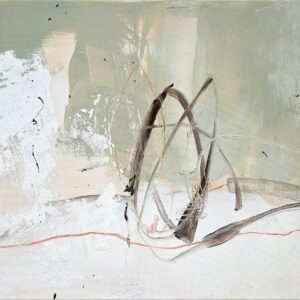 Inside the loop of discontinuity, oil on canvas by Larissa Eremeeva