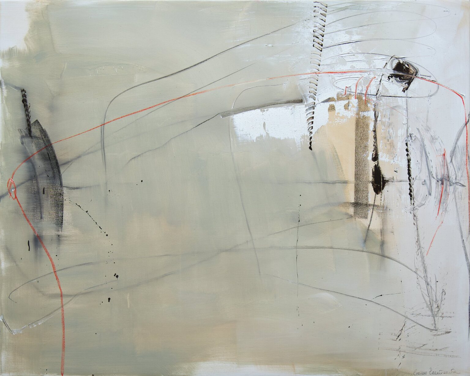 Clearing out an accumulation of deep thoughts, 122 x 152.5 cm