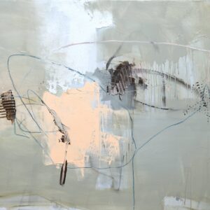 An unstoppable flow of events, oil on canvas by Larissa Eremeeva