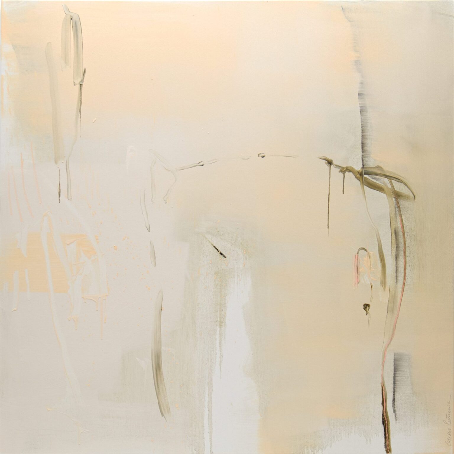 The pale signature, 120 x 120 cm