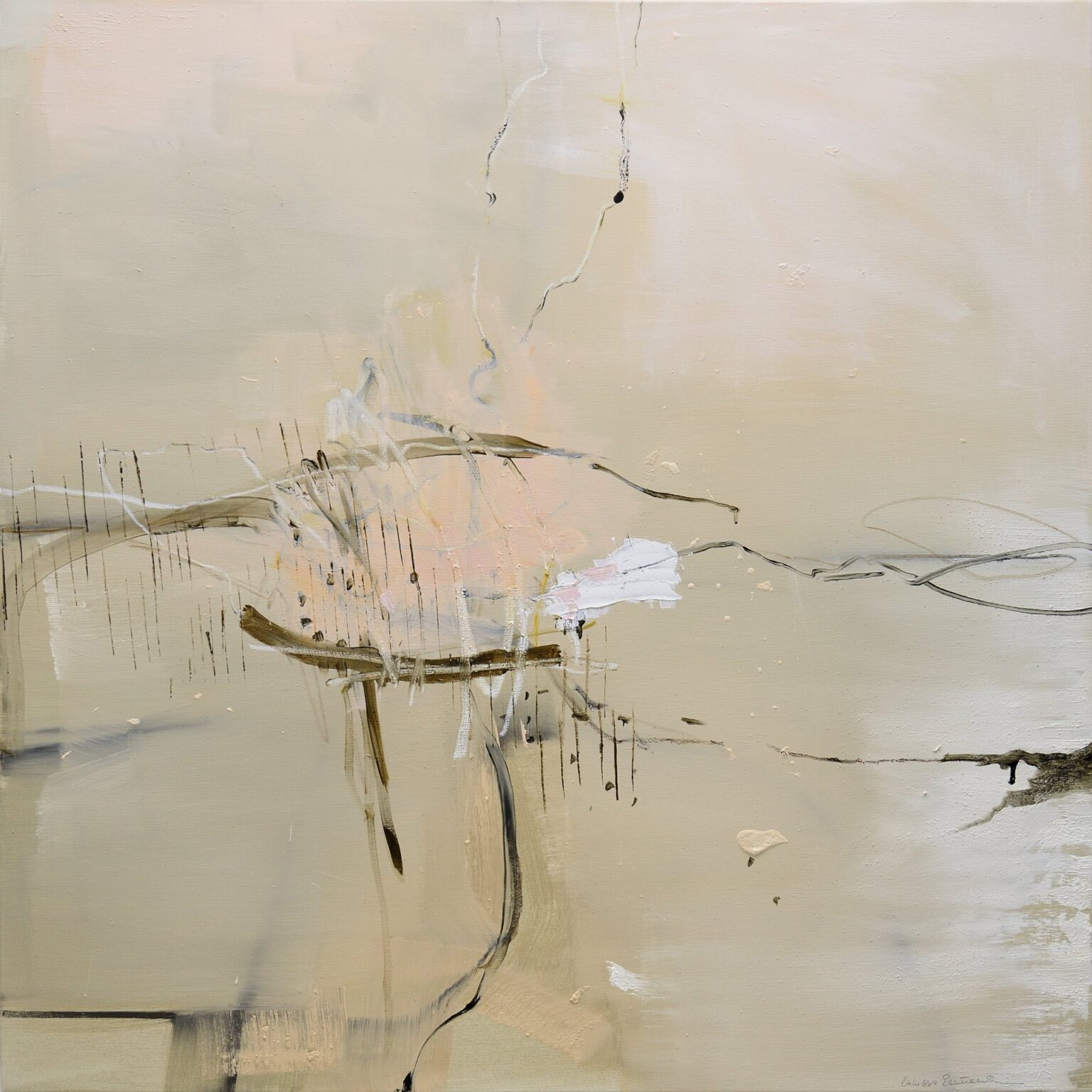All that happens at once, 120 x 120 cm