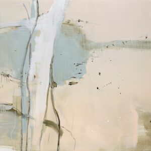 My mood joined the discussion uninvited, oil on canvas by Larissa Eremeeva