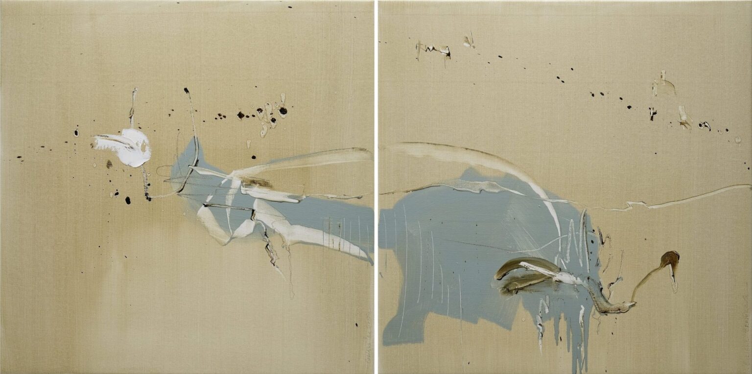 Diptych | A distinguished messenger, 90 x 180 cm