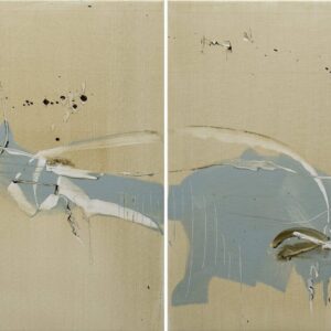Diptych | A distinguished messenger, oil on canvas by Larissa Eremeeva