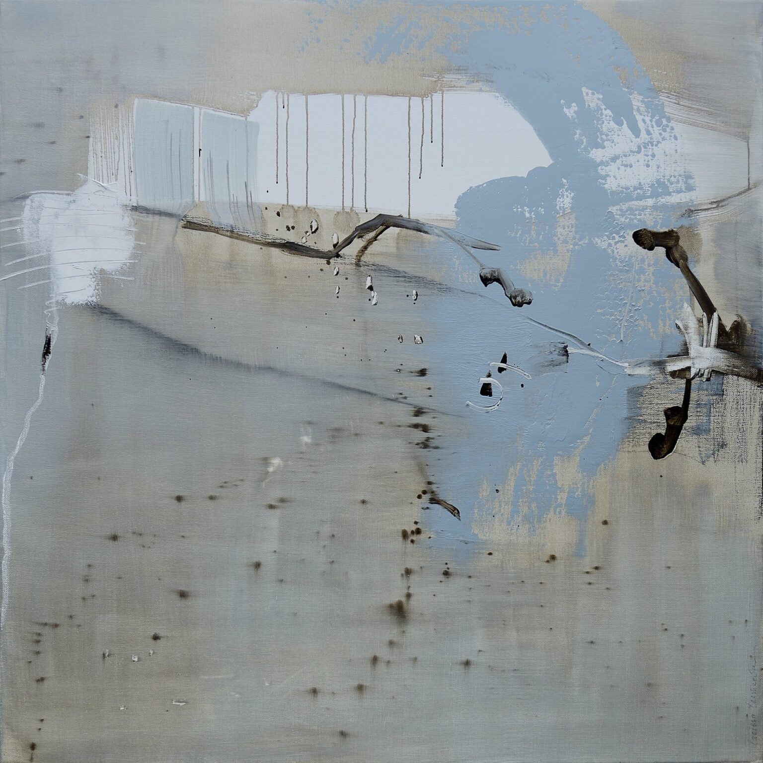 Good memories of soothing March, 122 x 122 cm
