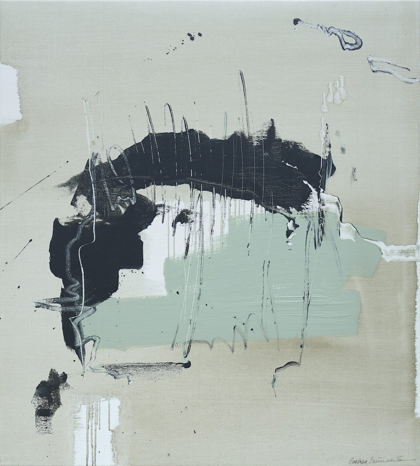 Reflection of a busy day, 100 x 90 cm