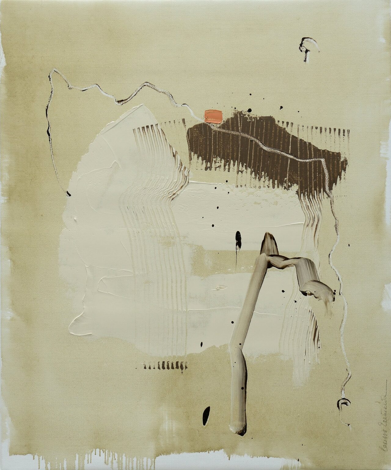 Something lodging in my head, 91.5 x 76 cm