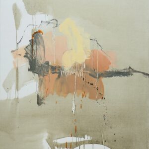 A plunge into silent meditation, oil on canvas by Larissa Eremeeva