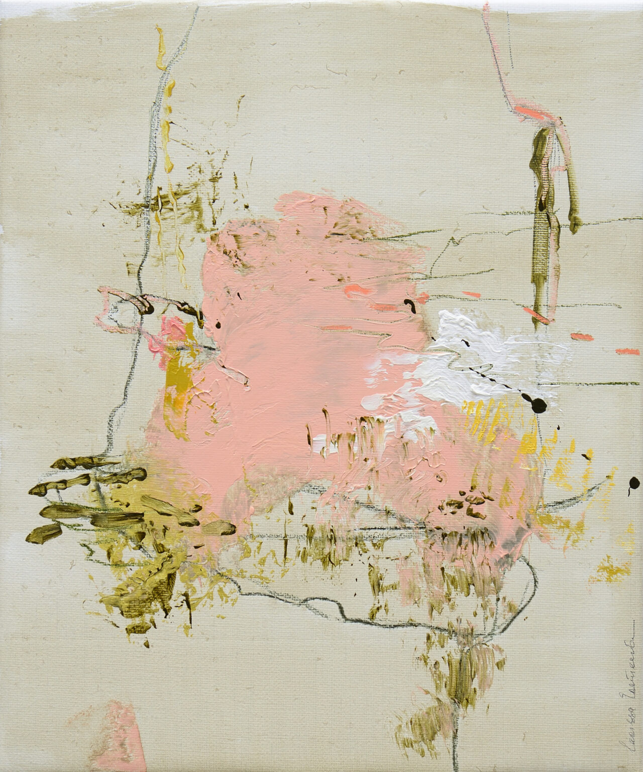 A harbour, 60 x 50 cm