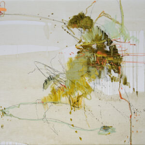 Trying to read between the lines, oil on canvas by Larissa Eremeeva