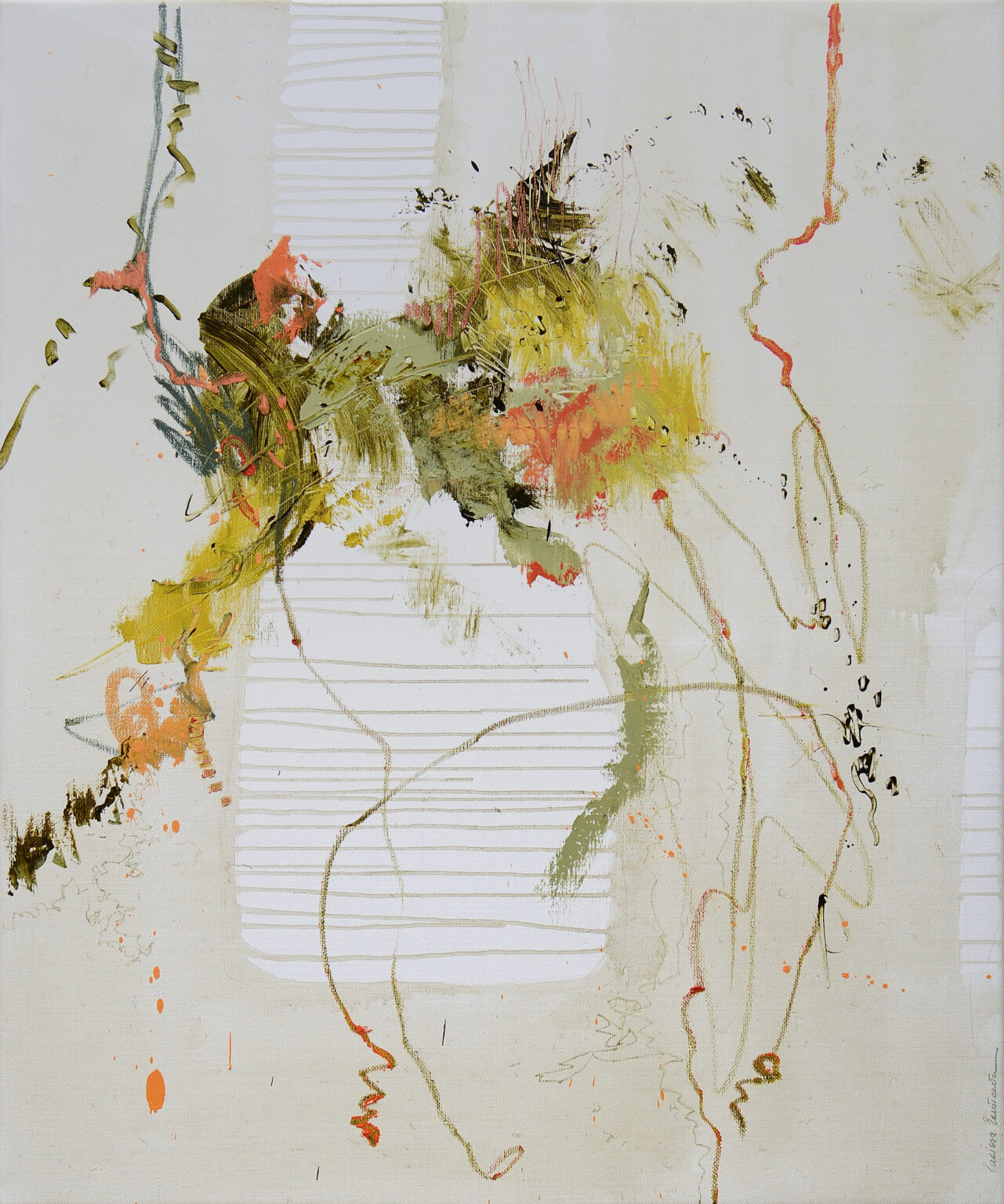 I went away, I came back, I went away again, 120 x 100 cm
