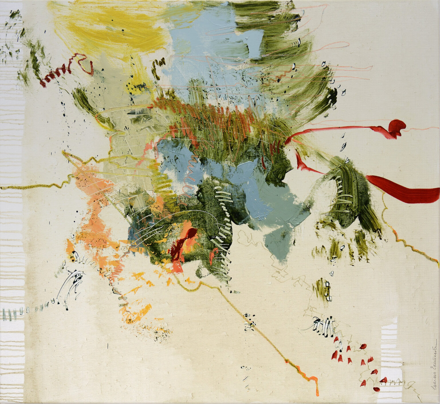 I half started to read a book, 110 x 120 cm