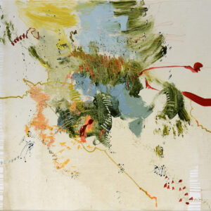 I half started to read a book, oil on canvas by Larissa Eremeeva