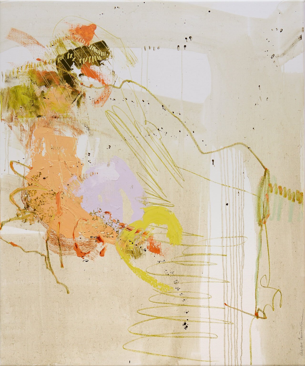 An air of impish confidence, 120 x 100 cm