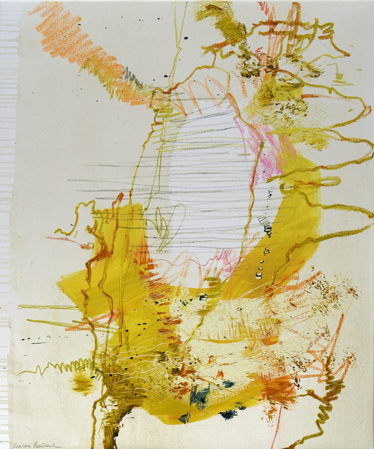 Snaky paths are sometimes quickest, 120 x 100 cm