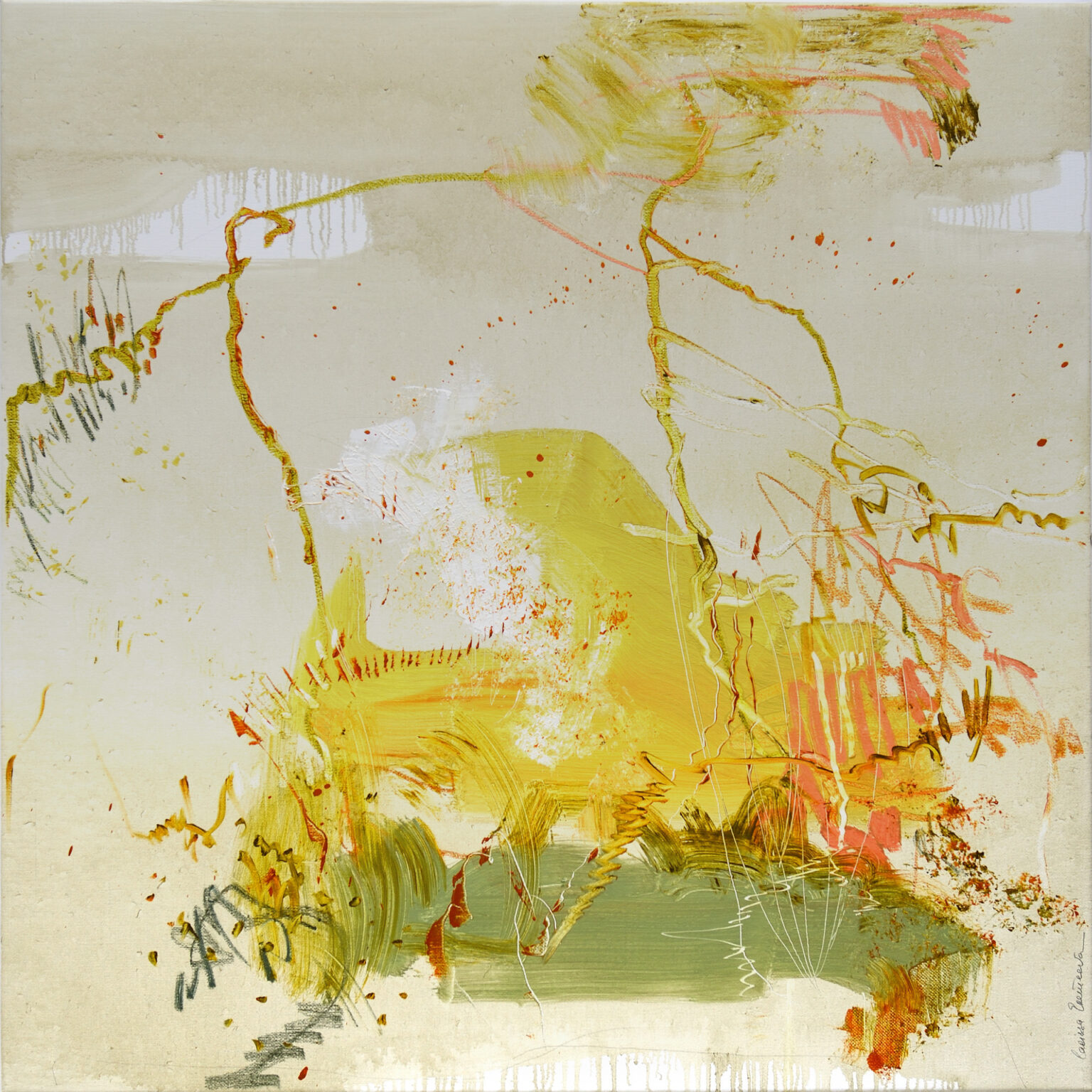 I’ve grown out of hunting for pebbles, 120 x 120 cm