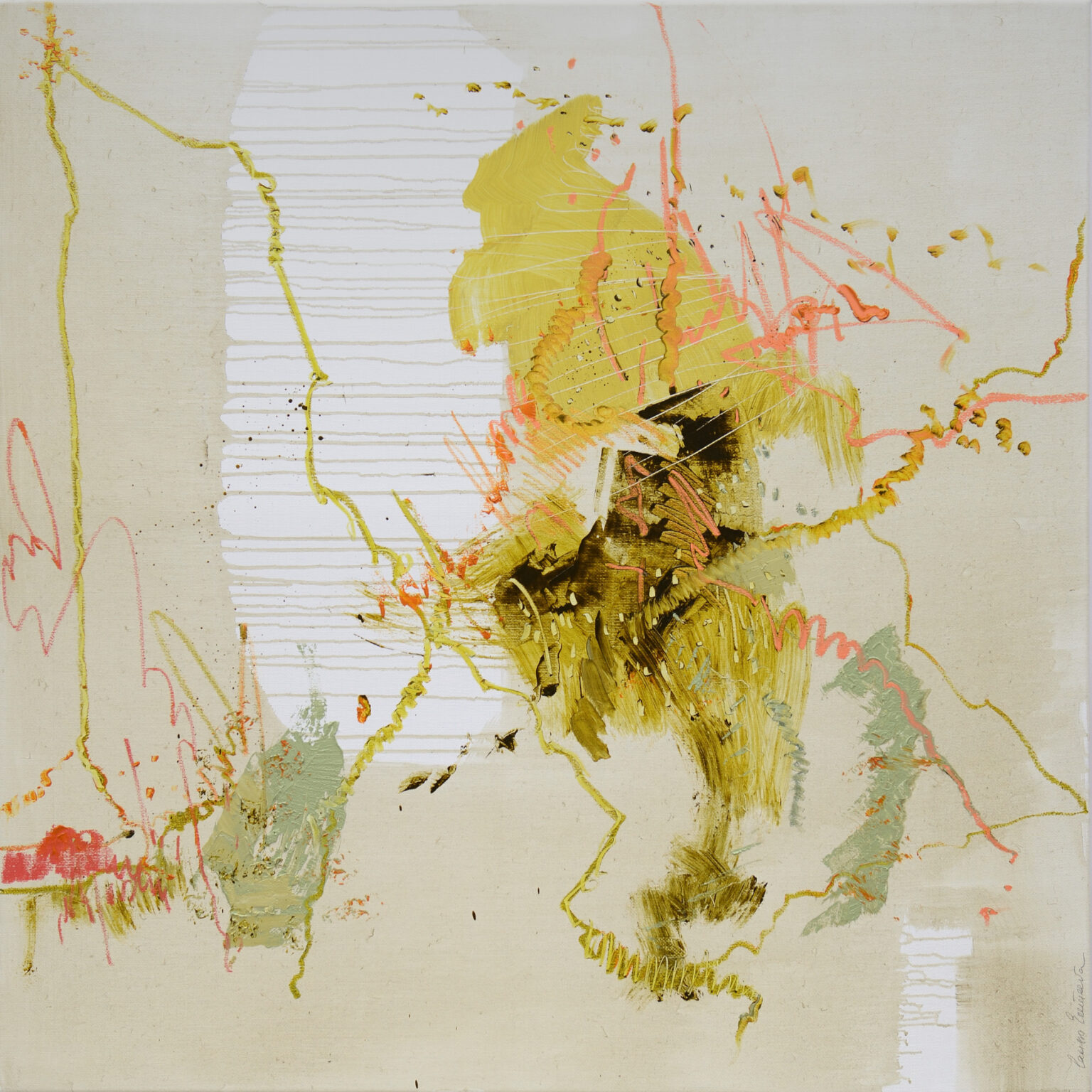 A longed for Indian summer, 120 x 120 cm