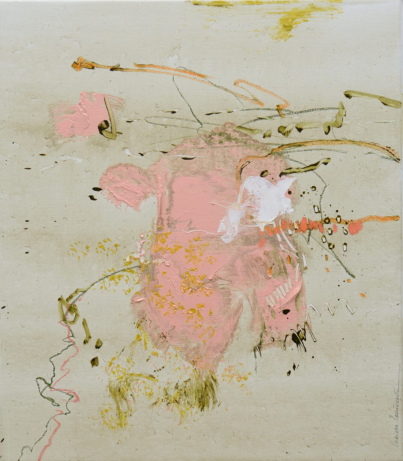 Taking it all with a grain of salt, 80 x 70 cm