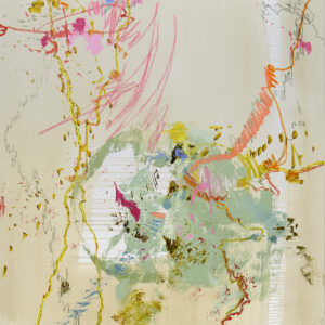 Tattoos while u wait #4, oil on canvas by Larissa Eremeeva