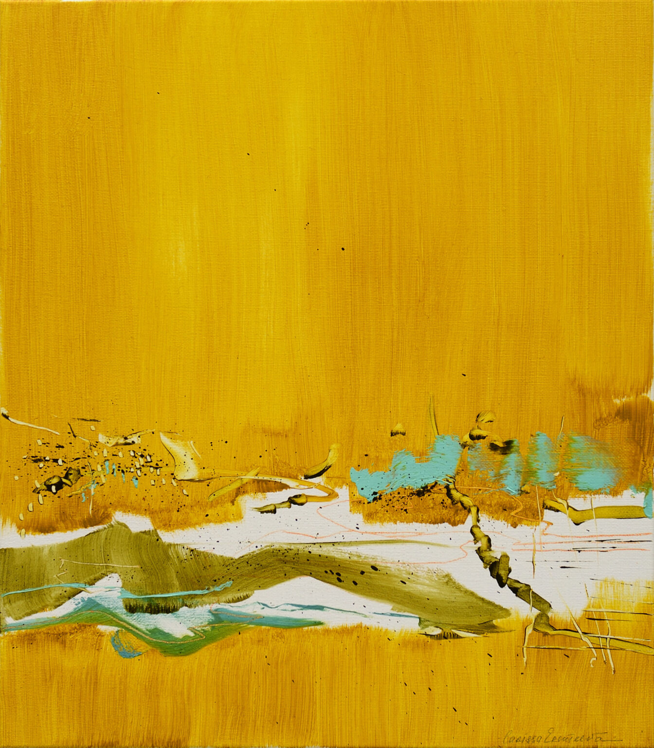 Away and free to wander, 80 x 70 cm