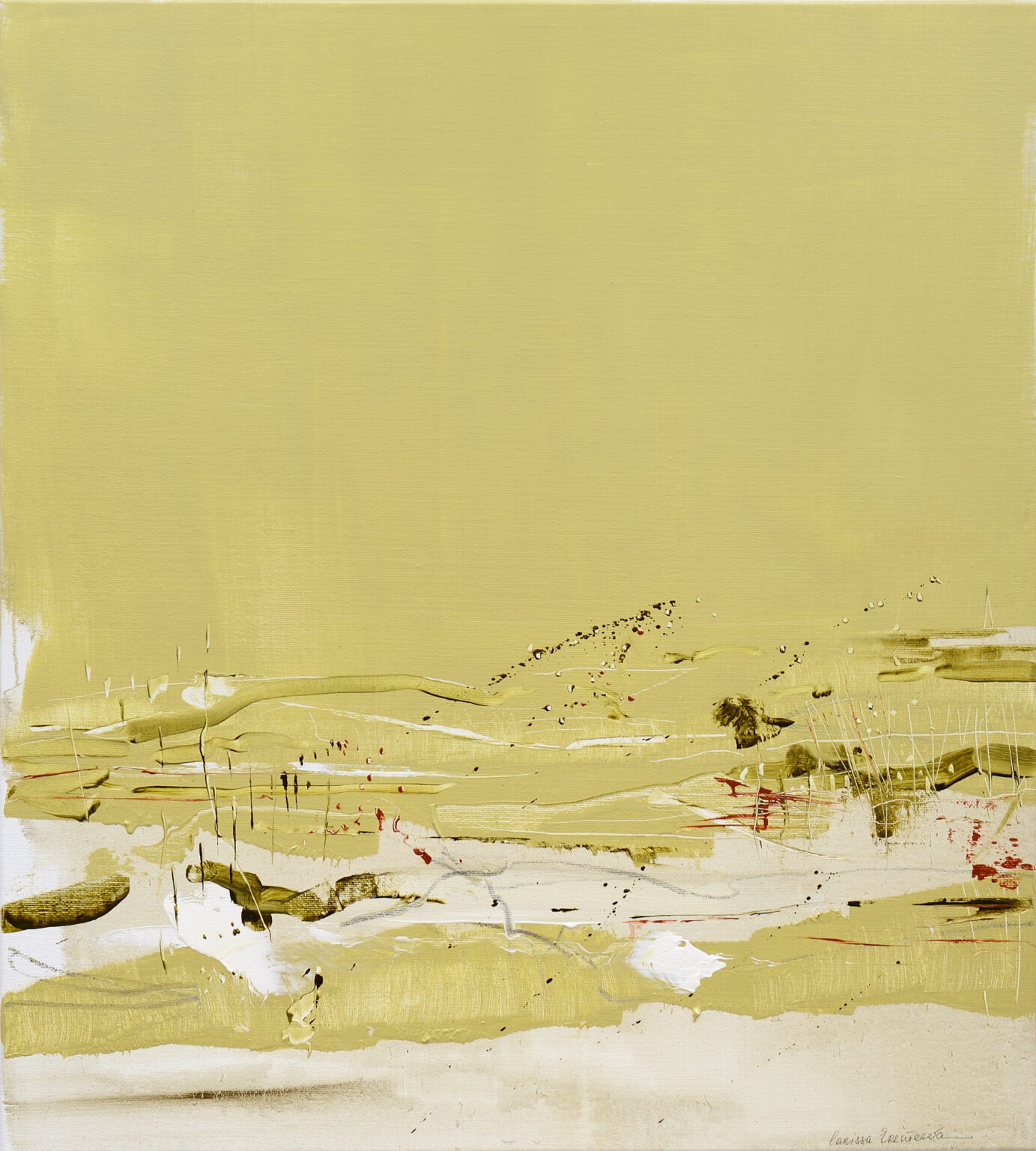 Echoes of a place not yet seen, 100 x 90 cm