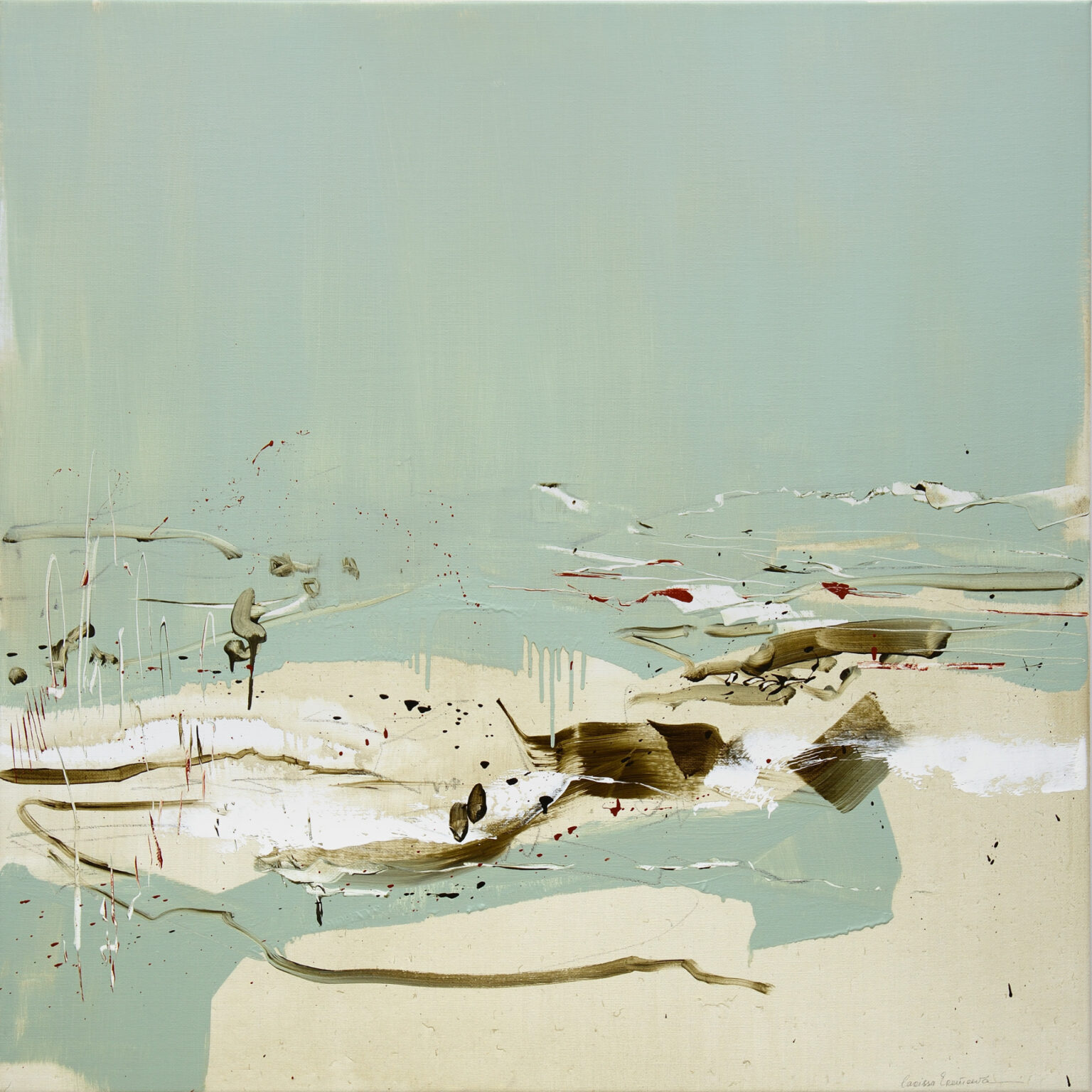 Surrounded within, 120 x 120 cm