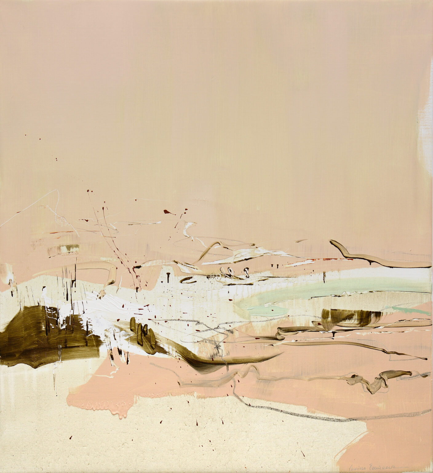The distance between here, 120 x 110 cm