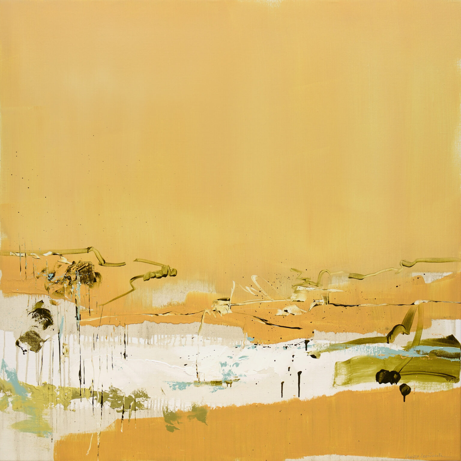 The geography of quiet, 122 x 122 cm