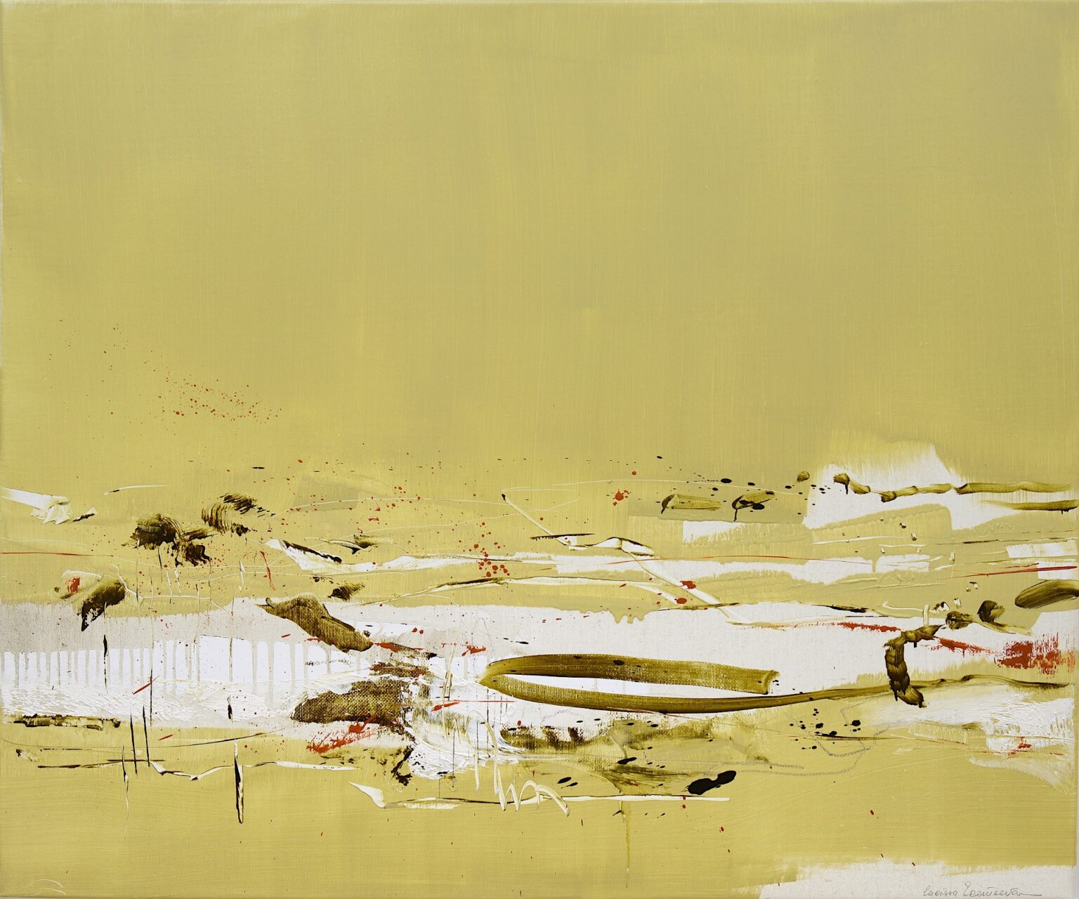 Unarrived, 100 x 120 cm