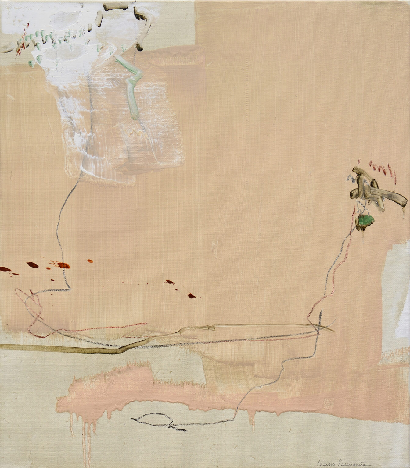 Here empty begins, 80 x 70 cm