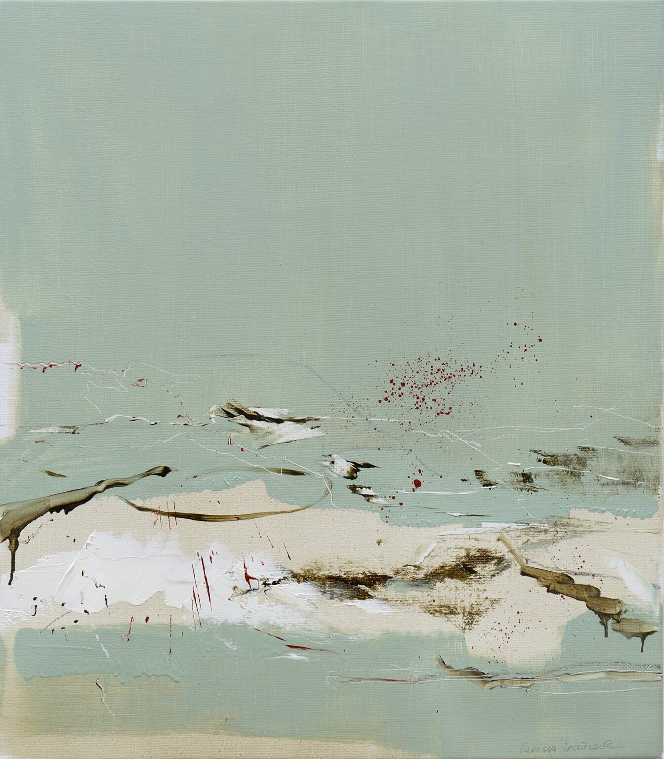 Where the sky forgets the earth, 80 x 70 cm
